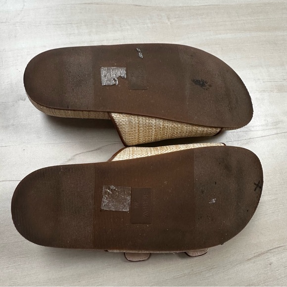 J. Crew Tan and Gold Buckle Sandals - Picture 9 of 11